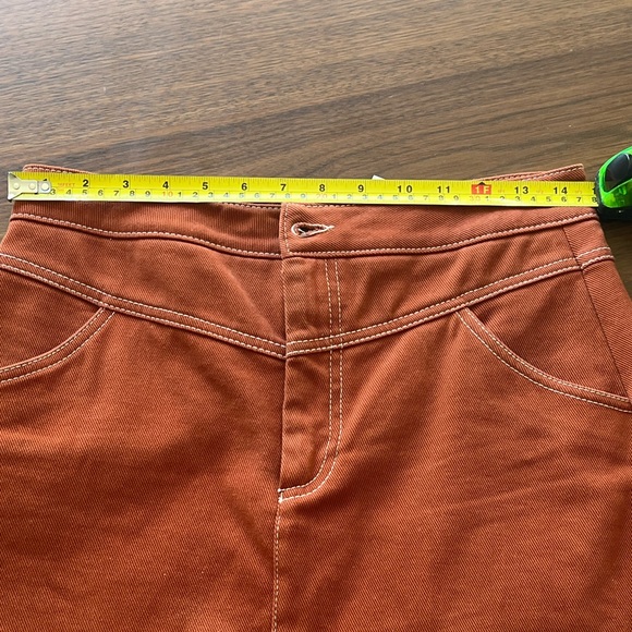 Terracotta brown Zara mini skirt size M - Picture 6 of 7